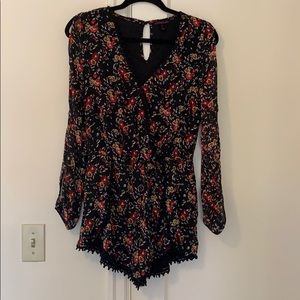 Material Girl Floral Romper